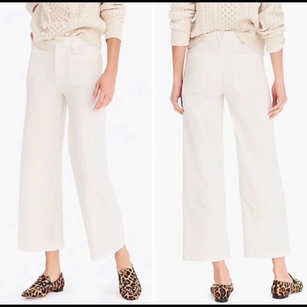 J.Crew Point Sur wide leg high waisted jeans